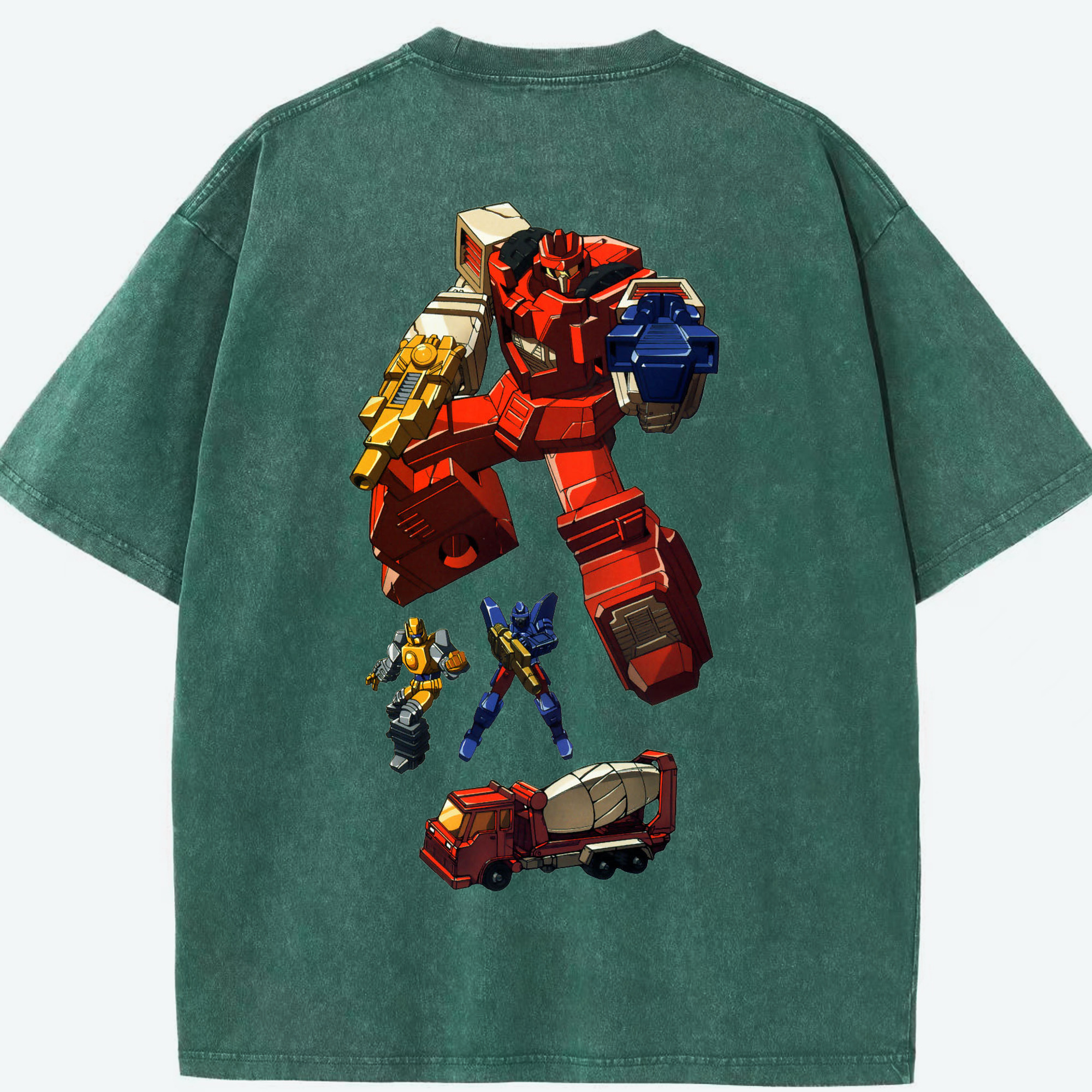 （画像用）  綿100% ヴィンテージ風 半袖Tシャツ（背面プリント）